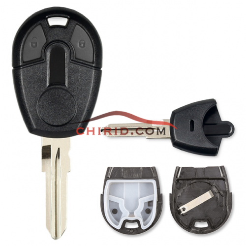 Fiat 2 button  remote key blank with Toy47 blade(blade part can be separated)