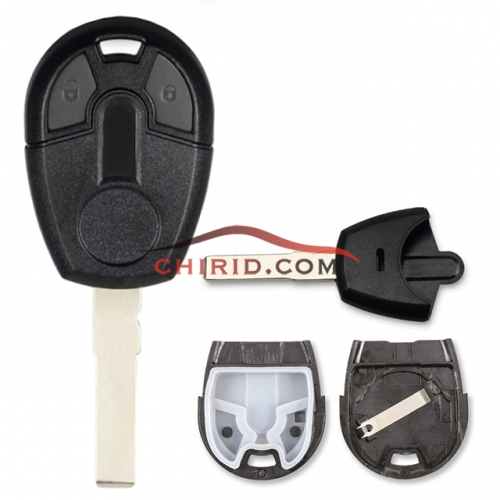 Fiat 2 button key blank with SIP22 blade (blade part can be separated)