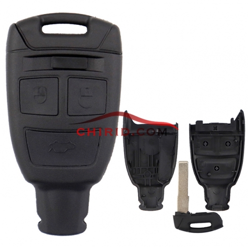 Fiat 3 button remote key shell with smart blade