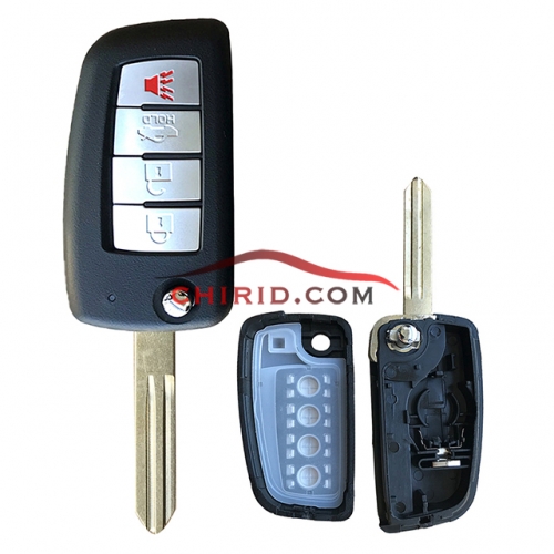 Nissan 4 button remote key blank