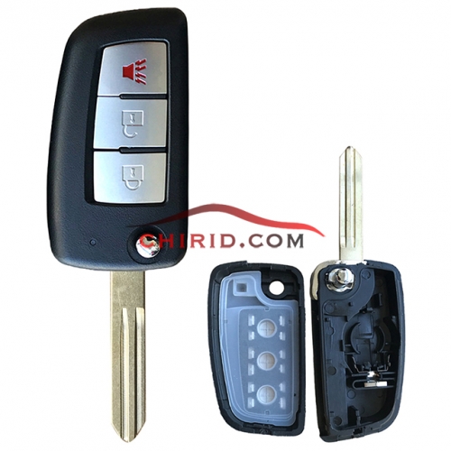 Nissan 3 button remote key blank