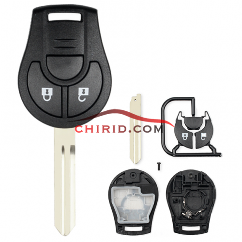 Nissan 2 button remote key blank