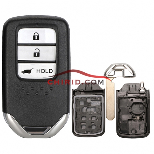 Honda 3 button remote key shell with blade