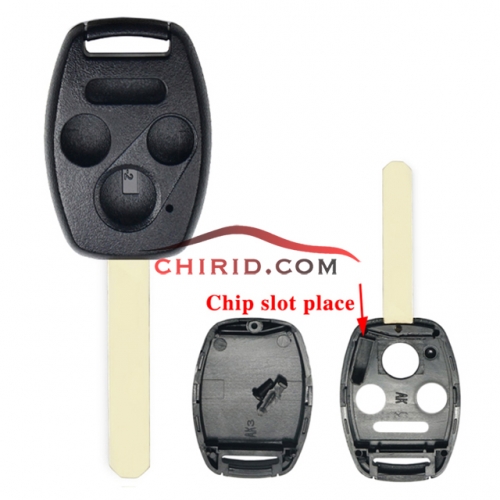 Honda 3+1 button remote key （with chip slot place)