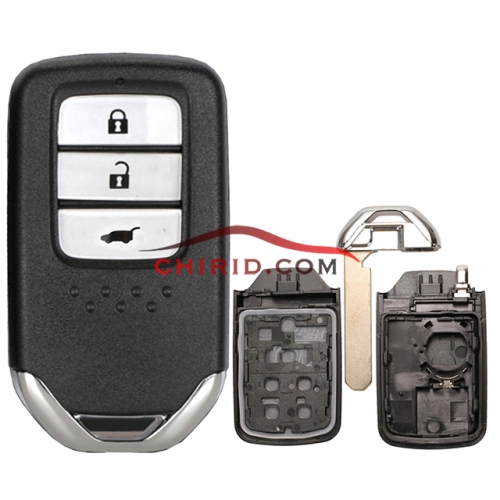 Honda 3 button remote key shell with blade