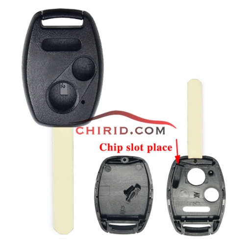 Honda 2+1 button remote key （With chip slot place)