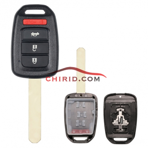 Honda 3+1 buttons key blank