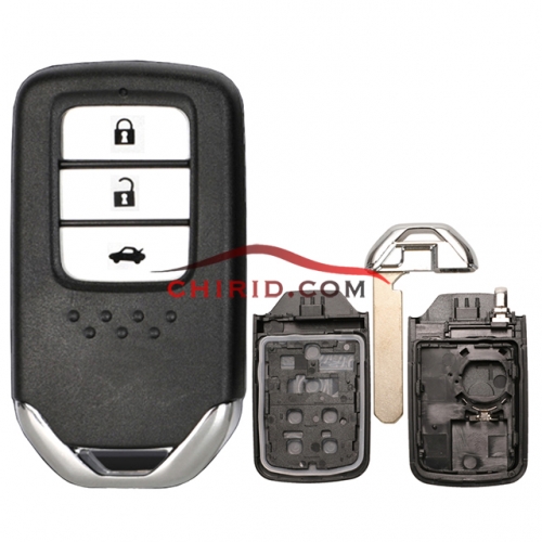 Honda 3 button remote key shell with blade