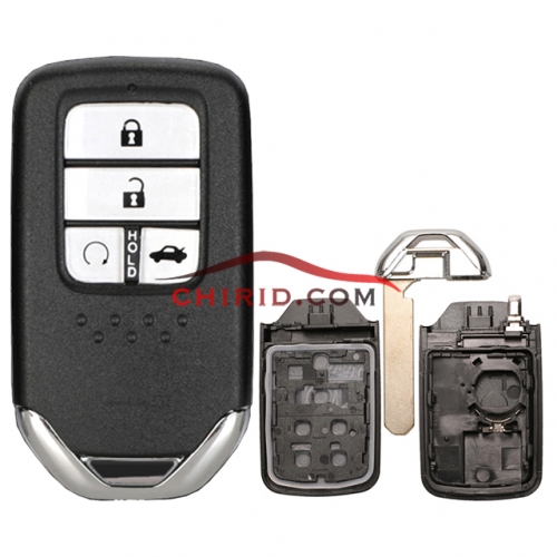 Honda 4 button remote key shell with blade