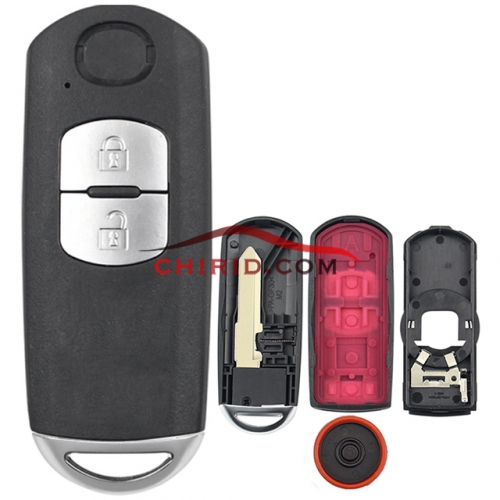 Mazda 2 button remote key blank with blade ( 3parts)