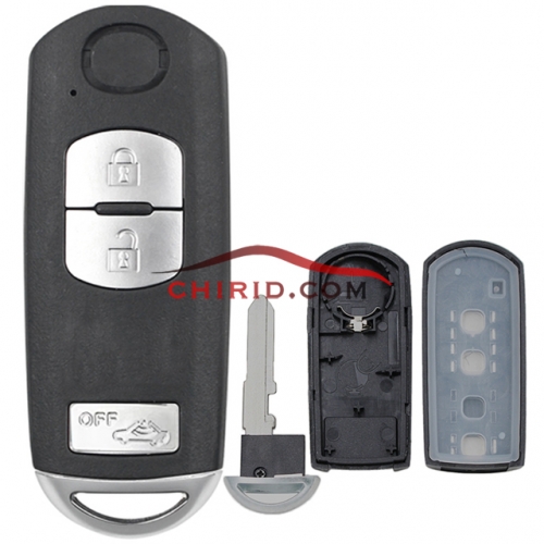 Mazda 3 button remote key blank