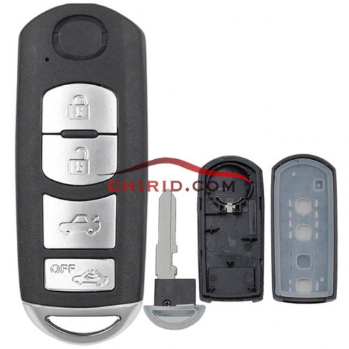 Mazda 4 button remote key blank