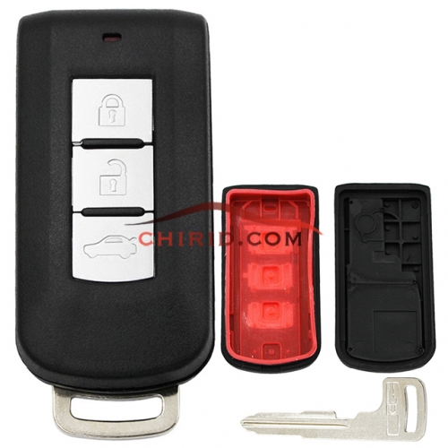 Mitsubishi 3 button remote key shell