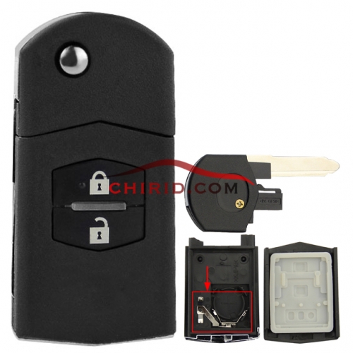 Mazda 2 button  remote key case