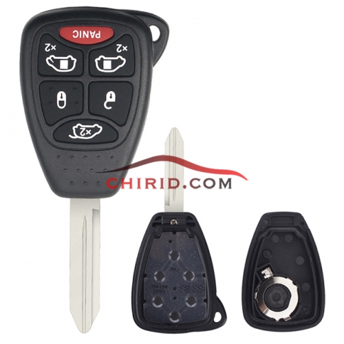 Chrysler 5+1 button remote key blank