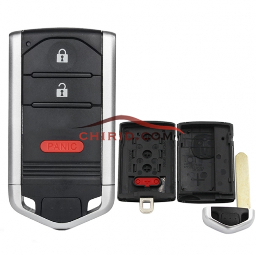 Acura 2+1 button remote Key Shell