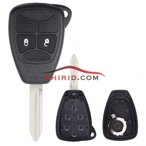 Chrysler  small button 2-Button Remote Head Key Shell