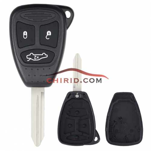 Chrysler/Dodge/Jeep 3 button remote key blank