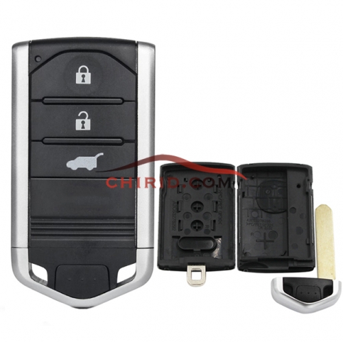 Acura 3 button remote Key Shell