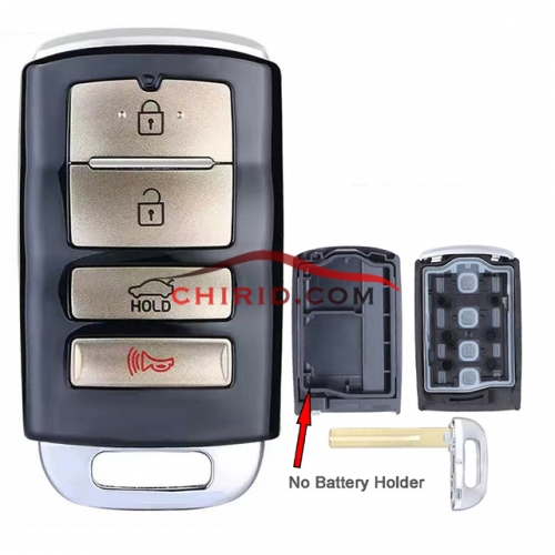 Kia 3+1 buttons remote key with key blade
