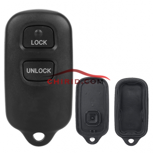 Toyota 2+1 buttons key shell with square button