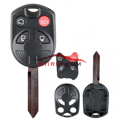 Ford 3+1 buttons key shell with two parts and FO38