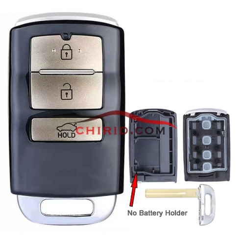 Kia 3 buttons remote key with key blade