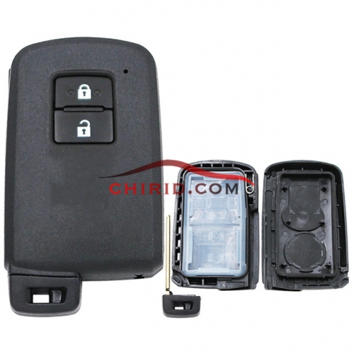 Toyota 2 button remote key shell ,the button is square