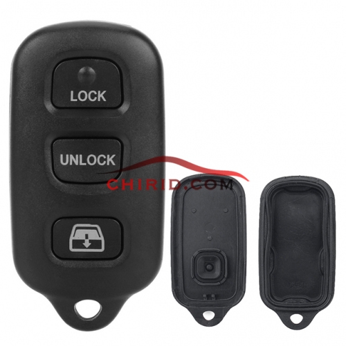 Toyota 3+1 buttons key shell with square button