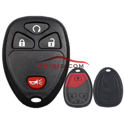Buick 3+1 button remote key blank