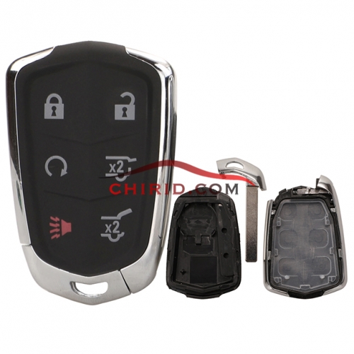 Cadillac 5+1 buttons key shell