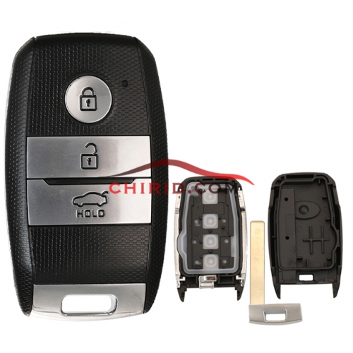 Kia 3 buttons remote key with key blade
