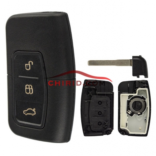 Ford 3 button remote key with emmergency key blade (used for keyless remote)