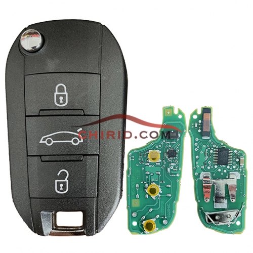 Peugeot 3 button remote keys chip PCF 7941(HITAG2) with HU83 blade 434MHZ HELLA 5FA010 353-20 CMIIT ID:2013DJ0113   9807343377 00 