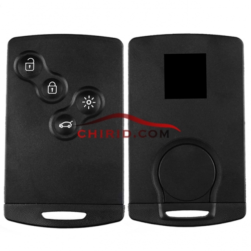 Original Renault Clio 4 button keyless Remote key used for after 2013 year car NO BLADE. PCF7953  hitag AES chip use avdi To program