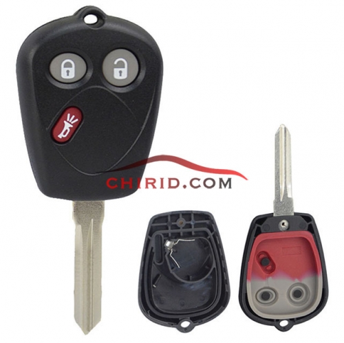 SAAB 2+1 button remote key blank with battery clamp