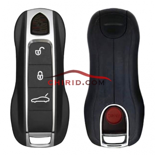 Porsche 3+1 button remote key blank with emmergency key blade