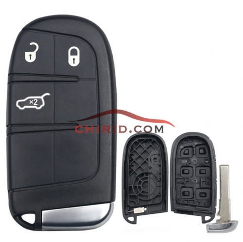 Jeep renegade and compass 3buttons key shell with Sip22 blade no logo