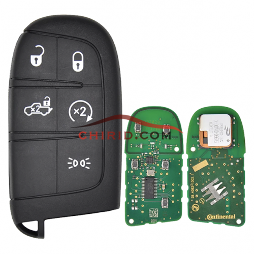 Genuine/Original Fiat 500, 500L, 500X, 2016, 2017, 2018, 2019, 4A Chip and 433MHz 5 buttons remote key FCCID:M3N40821302