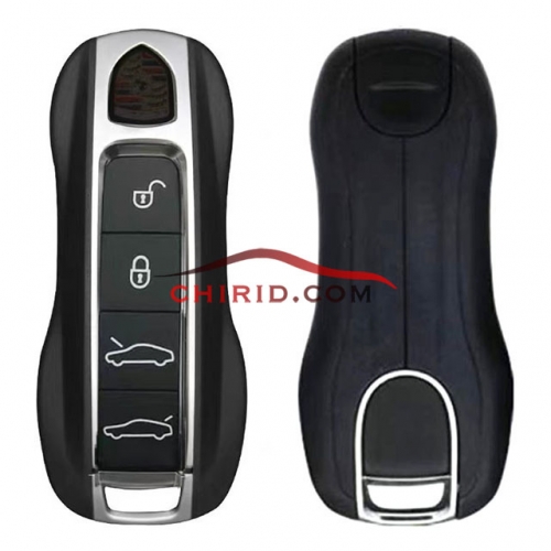 Porsche new type 4 button remote key blank with SUV buttons and emmergency key blade
