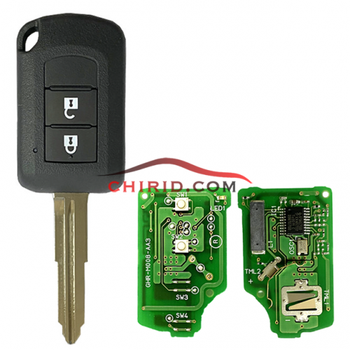 Genuine Mitsubishi Mirage, Outlander, ASX 2016+ Key Head Remote, 2Buttons, J166E（ID46）PCF7961, 433MHz, MIT11R 6370B941