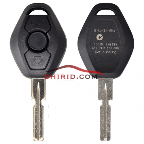 BMW 5 Series CAS2 systerm remote 3 button with 315/315-LPmhz/433MHZ/868mhz  electric 46 PCF7942(HITAG2) chip  which frequency you choose?