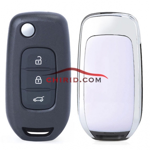 Renault 3 Button flip remote PCF7961 chip-434MHZ FCCID:CWTWB1G767   for Renault Captur/Megane 3