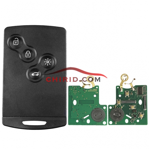 Renault 4 buttons 7945M(4A) chip  remote key with 433mhz