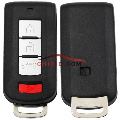 Mitsubishi 3+1 button keyless smart remote key with 433.92mhz and  ID46/PCF7952 chip