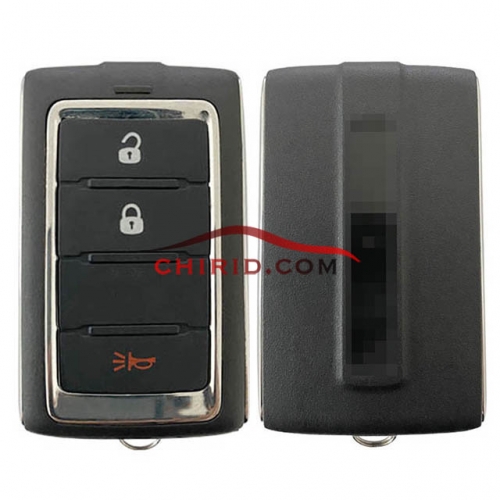 New aftermarket Jeep 2+1 buttons keyless remote key with 4A/IM3A HITAG AES/ NCF29AxMTT  chip and 433.92mhz