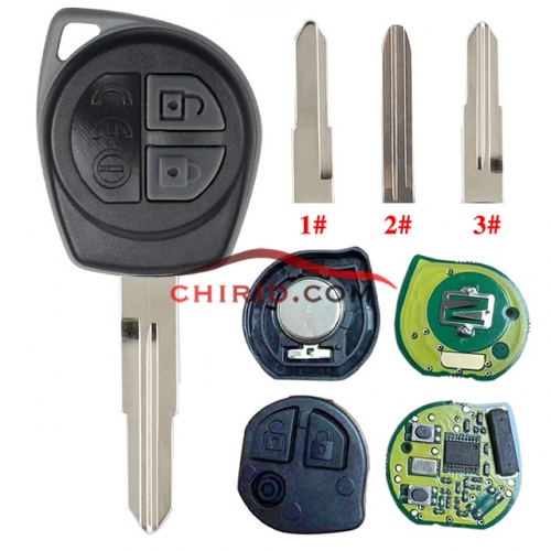 Aftermarket 2 buttons Suzuki ID46（7961 Higat 2） chip with 434mhz FCCID:T68L0, please choose which blade you need?
