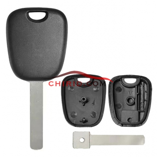 Citroen transponder key blank with Va2 blade