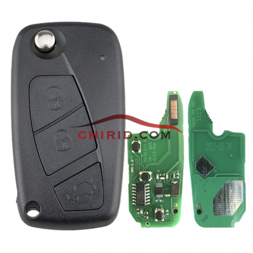 Fiat Delphi BSI 3 button remote key With PCF7946AT Chip and 433.92Mhz Transponder: ID46 – PCF7946 P-hilips Crypto 2 / Hitag2 (black) As Model:  (Delph