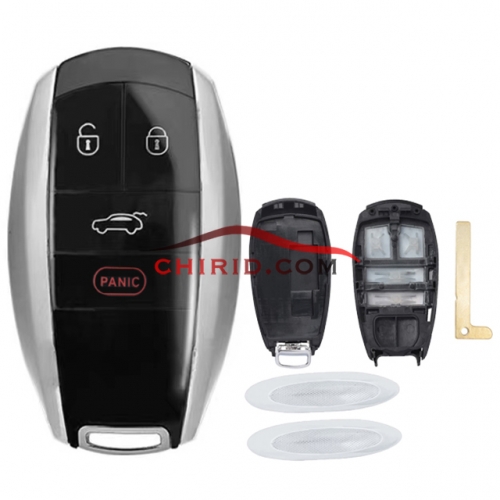 Bentley modified 3+1 button remote key blank  high quality  with logo